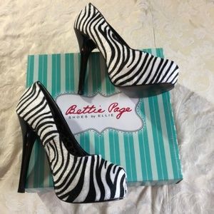 Ellie Platform stiletto shoes zebra pumps